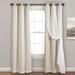 Lush Decor Grommet Sheer Panel Pair with Insulated Blackout Lining