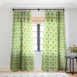 1-piece Sheer Abacus Emerald Made-to-Order Curtain Panel - 50 x 84