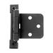 Acorn 2-5/8 in. W x 2-5/8 in. L Black Iron Self-Closing Hinge 2 pk