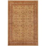 Shabby Chic Ziegler Irene Tan Brown Hand-knotted Wool Rug - 9 ft. 1 in. x 11 ft. 10 in.