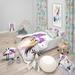 Designart 'Cute Dog with Starred Hat' Modern & Contemporary Bedding Set - Duvet Cover & Shams