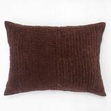 Evan Cotton Velvet Sham, Chocolate