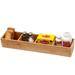 YBM HOME Bamboo 4 Compartment Organizer Tray for Drawers - 4 Compartment