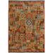 Arshs Fine Rugs Arya Collection Darwin Grey/ Rust Wool Handwoven Rug (6'6 x 9'8)