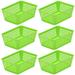 6-Pack Plastic Storage Baskets for Office Drawer, Classroom Desk