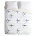 Vy La Airplanes And Stripes Duvet Cover Set