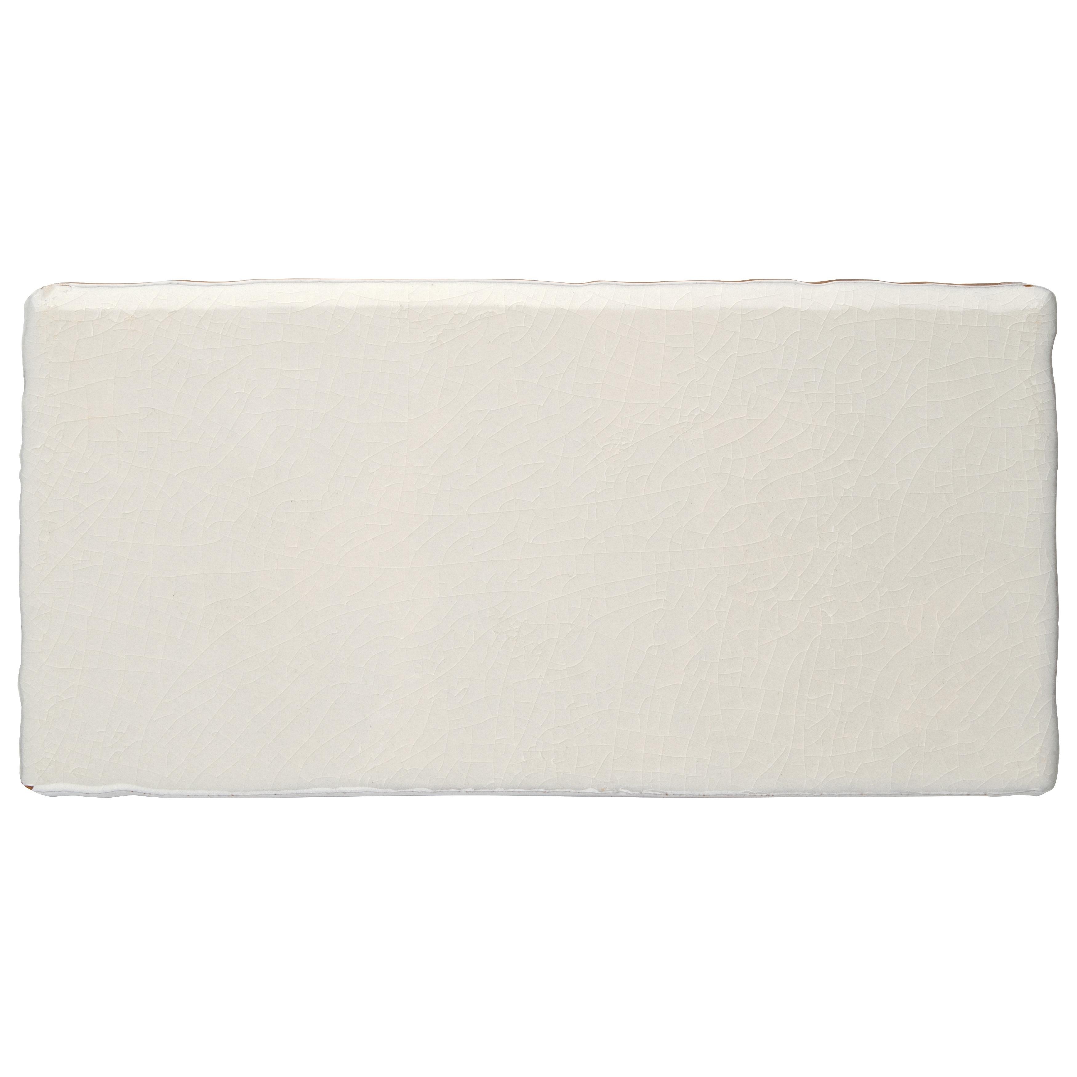Merola Tile Antic Craquelle White 3" x 6" Ceramic Wall Tile