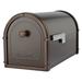 Architectural Mailboxes Bellevue Modern Galvanized Steel Post-Mountable Rubbed Bronze Mailbox