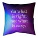 Quotes Multicolor Background Do What is Right Quote Pillow-Cotton Twill