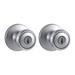 Kwikset Tylo Satin Chrome Metal Entry Knobs ANSI/BHMA Grade 3 1-3/4 in.