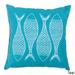 Fish Scales Indoor/Outdoor Decorative Throw Pillow