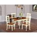 East West Furniture Dining Table Set- a Kitchen Table and Dining Room Chairs, Buttermilk & Cherry (Pieces Option)