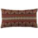 Hiend Accents Fair Isle Rustic Red Knit Body Pillow, 21" x 35", 1PC