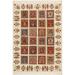 Khurgeen Winford Ivory/Rust Wool Rug (4'3 x 6'3) - 4 ft. 3 in. x 6 ft. 3 in. - 5'9'' x 7'10''