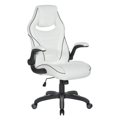 Xeno Gaming Chair in Faux Leather with Color Accents