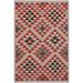 Kilim Carmina Gray/Pink Hand-Woven Wool Rug -4'8 x 6'5 - 4 ft. 8 in. X 6 ft. 5 in. - 4 ft. 8 in. X 6 ft. 5 in.