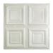 Great Lakes Tin Syracuse Gloss White 2-foot x 2-foot Nail-up Ceiling Tile