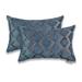 Olivia Quido Dazzle Luxury Cut Velvet Boudoir Pillow 2-pack