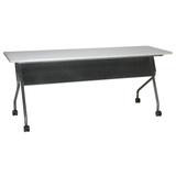 Flip-Top Training Table 72 x 24 with Titanium Frame