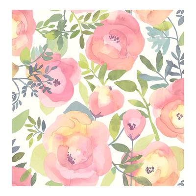 NuWallpaper Peachy Keen Pink Peel & Stick Wallpaper - 216in x 20.5in x 0.025in