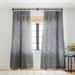 1-piece Sheer Gray Entangled Made-to-Order Curtain Panel - 84 Inches x 50 Inches