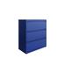 Hirsh 36 in Wide, 3 Drawer, HL8000 Series, Classic Blue