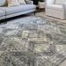 Alexander Home Leanne Boho Diamond Distressed Printed Area Rug