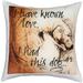I Have Known Love Dog 17x17 Throw Pillow with Polyfill Insert