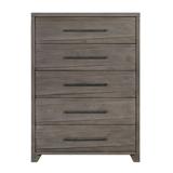 Hearst Solid Wood Five Drawer Chest in Sahara Tan