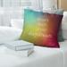 Quotes Multicolor Background Don't Quit Your Daydream Quote Pillow-Faux Linen