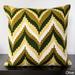 Decorative Keon Chevron Print Feather Down Filled or Poly Filled Decorative Pillow