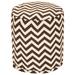 Majestic Home Goods Chevron Indoor / Outdoor Ottoman Pouf 16" L x 16" W x 17" H