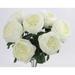 Admired By Nature 9 Stems Artificial Rose Hydrangea Mixed Bouquet, Cream - 20 Inch - ABN1B008-CREAM - 20 Inch