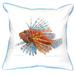 18-inch x 18-inch Lion Fish Throw Pillow