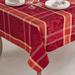 Pumpion Collection Plaid Design Tablecloth