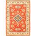 ECARPETGALLERY Hand-knotted Finest Gazni Dark Copper Wool Rug - 3'4 x 4'11