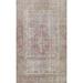 Muted Distressed Floral Tabriz Persian Area Rug Wool Hand-knotted - 8'1" x 10'9"