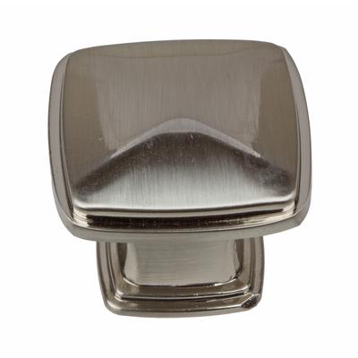 GlideRite 1.25-inch Satin Nickel Square Deco Cabinet Knobs (Pack of 10)