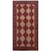 Geometric Balouch Persian Traditional Area Rug Handmade Wool Carpet - 3'5" x 6'2"