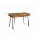 Modern Style Writing Desk with Hidden Storage and USB Port, Rustic Brown