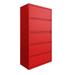 Hirsh 36 in Wide, 5 Drawer, HL8000 Series, Lava Red