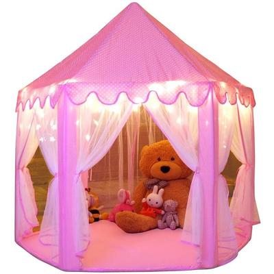 Princess Castle Play Tent for Girls Playhouse (55"x 53") - 1pc