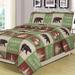 3 Piece Rustic Cabin Quilt Set Twin