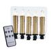 Kurt Adler Battery-Operated Taper LED Candle with Clips, 5 pieces - 5"