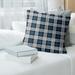 Carolina Football Luxury Plaid Accent Pillow-Cotton Twill