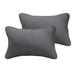 Sorra Home Sloane Charcoal Grey 12 x 24-inch Indoor/ Outdoor Pillow Set