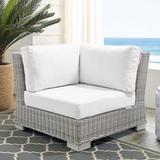 Conway Sunbrella Outdoor Patio Wicker Rattan Corner Chair