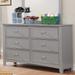 Deer Transitional 48-inch Wide Solid Wood 6-Drawer Dresser by Furniture of America