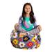 Kids' Stuffed Animal Storage Bean Bag Chair Cover or Toy Organizer