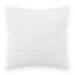 Laura Ashley Annabella White Cotton Square 16 Inch Pillow